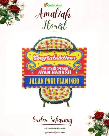 Sewa Papan Bunga Long Iram